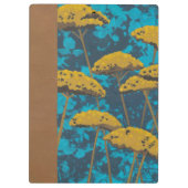 Golden Yarrow Garden met Blue Background Klembord (Achterkant)