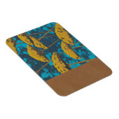 Golden Yarrow Garden met Blue Background Magneet (Rechterzijde)
