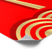 Golden Year of the Rabbit Poster Print (Hoek)