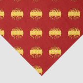 Golden Year of the Rooster 2017 T Paper 2 Tissuepapier (Detail)