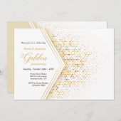 Golden Years Jubileum Party Kaart (Voorkant / Achterkant)