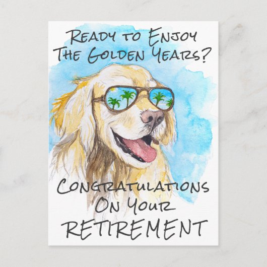 Golden Years Schattige Funny Retirement Gefelicite Briefkaart (Voorkant)
