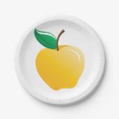 Golden Yellow Apple Papieren Bordje (Voorkant)