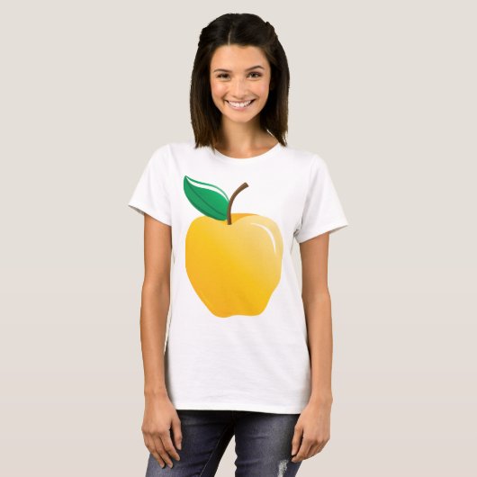 Golden Yellow Apple T-shirt (Voorkant volledig)