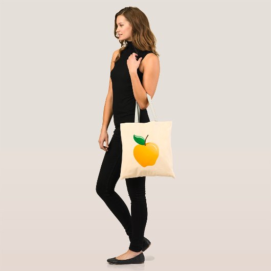 Golden Yellow Apple Tote Bag