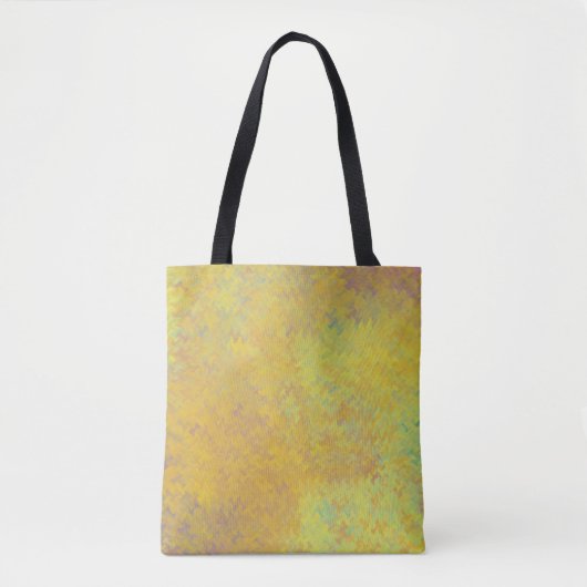Golden Yellow Artsy Modern gemarmerd design Tote Bag (Voorkant)