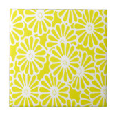 Golden Yellow Asian Moods Floral Tegeltje (Voorkant)