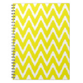 Golden Yellow Asian Moods Ikat Chevrons Notitieboek (Voorkant)