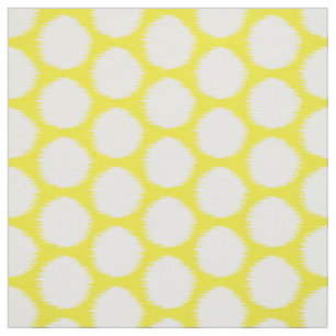 Golden Yellow Asian Moods Ikat Stippen Stof