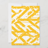 Golden Yellow Athlete Afstuderen verwijdert Pet op Kaart (Achterkant)