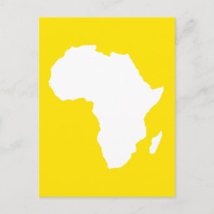 Golden Yellow Audacious Africa Briefkaart