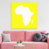 Golden Yellow Audacious Africa Canvas Afdruk (Insitu (Woonkamer))