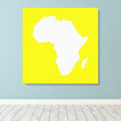 Golden Yellow Audacious Africa Canvas Afdruk (Insitu (Houten vloer))