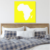Golden Yellow Audacious Africa Canvas Afdruk (Insitu (Slaapkamer))