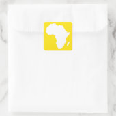 Golden Yellow Audacious Africa Vierkante Sticker (Tas)
