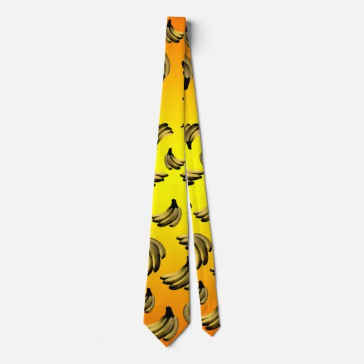 Golden Yellow Banana Pattern, Stropdas (Voorkant)