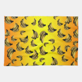 Golden Yellow Banana Pattern, Theedoek (Horizontaal)