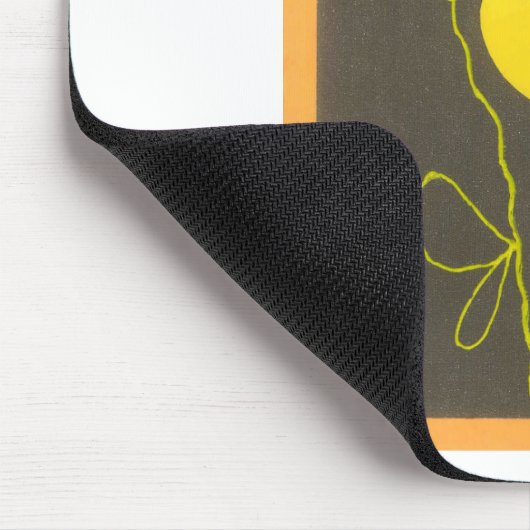 Golden Yellow Birthday Muismat (Hoek)