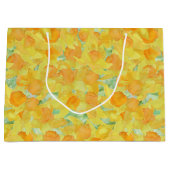 Golden Yellow Daffodils Large Gift Bag Groot Cadeauzakje (Voorkant)