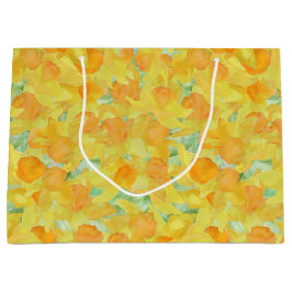 Golden Yellow Daffodils Large Gift Bag Groot Cadeauzakje