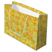  Golden Yellow Daffodils Large Gift Bag Groot Cadeauzakje (Voorkant Gekanteld)