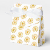 Golden Yellow Daisies Print, Daisy Floral Pattern Bedankdoosjes (Voorkant Zijde)
