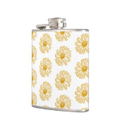 Golden Yellow Daisies Print, Daisy Floral Pattern Heupfles (Links)