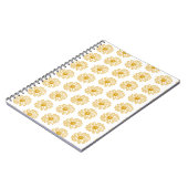 Golden Yellow Daisies Print, Daisy Floral Pattern Notitieboek (Linkerzijde)