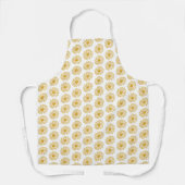 Golden Yellow Daisies Print, Daisy Floral Pattern Schort (Voorkant)