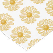 Golden Yellow Daisies Print, Daisy Floral Pattern Tafelkleed (Gekanteld)