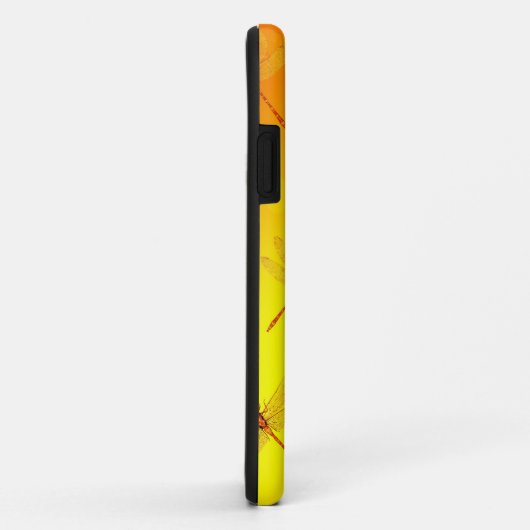 Golden Yellow Dragonfly Pattern; Case-Mate iPhone Case (Achterkant/rechts)