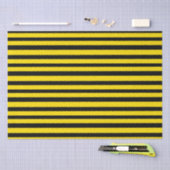 Golden Yellow en Black Stripes Tissuepapier (Craft)