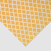 Golden Yellow en Quatrefoil Pattern Tissuepapier (Detail)