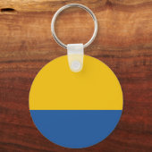 Golden Yellow en Royal Blue Sleutelhanger (Voorkant)
