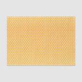 Golden Yellow en White Polka Dots Tissuepapier (Voorkant)
