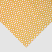 Golden Yellow en White Polka Dots Tissuepapier (Detail)