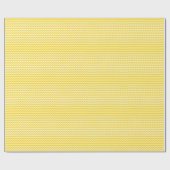 Golden Yellow en White Small Chevron Cadeaupapier (Vlak)
