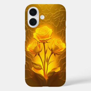 Golden Yellow Floral Light Hoesje-Mate iPhone Case