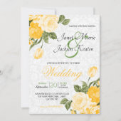 Golden Yellow Flowers Kaart (Voorkant)