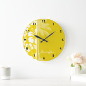 Golden Yellow Hawaiian Tropical Palm Grote Klok (Huis)