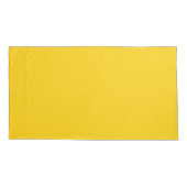 Golden Yellow King Sized Single Pillowcase Kussensloop (Achterkant)