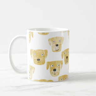 Golden Yellow Labrador Retriever Waterverf Koffiemok