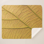 Golden yellow leaf pattern in the morning. sherpa deken (Voorkant (horizontaal))
