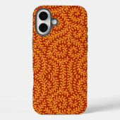 Golden Yellow Leafy Vine Pattern  Case-Mate iPhone Case (Achterkant)