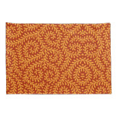 Golden Yellow Leafy Vine Pattern  Kussensloop (Achterkant-Rechts)