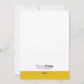 Golden Yellow Merry kerstfeestdag fotokaart Feestdagenkaart (Achterkant)