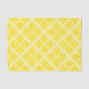 Golden Yellow Moroccan Damask Tissuepapier