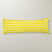 Golden Yellow Moroccan Moods Chevrons Lichaamskussen (Achterkant)