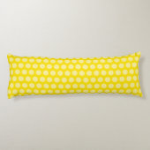 Golden Yellow Moroccan Moods Stippen Lichaamskussen (Achterkant)