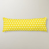 Golden Yellow Moroccan Moods Stippen Lichaamskussen (Voorkant)